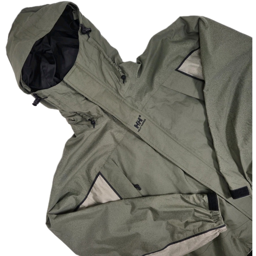 VTG Helly Hansen Helly Tech Waterproof Technical Windbreaker Ski Jacket Mens Med